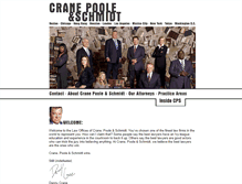 Tablet Screenshot of cranepooleandschmidt.com